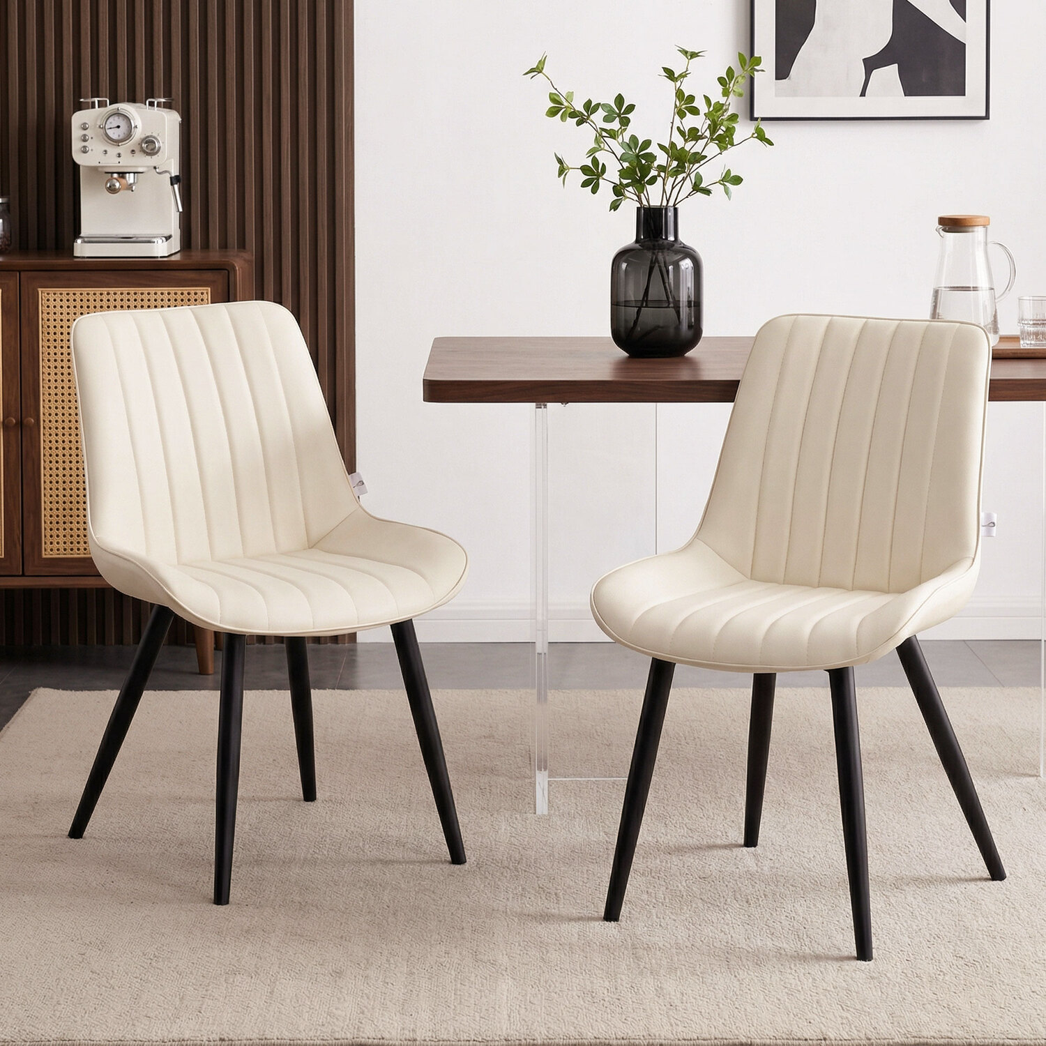Maizie Faux Leather Dining Chairs