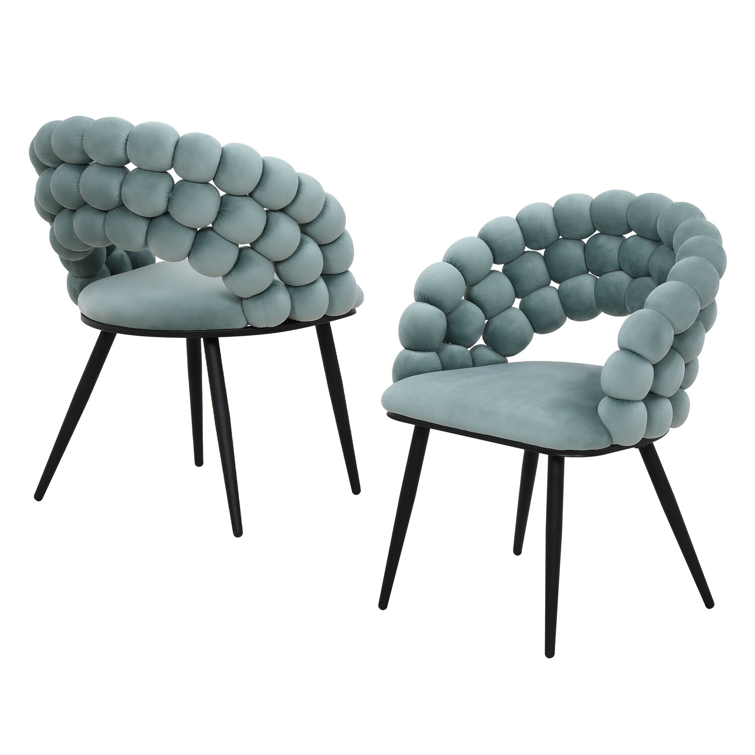 Merlene Dutch Velvet Dining Chairs