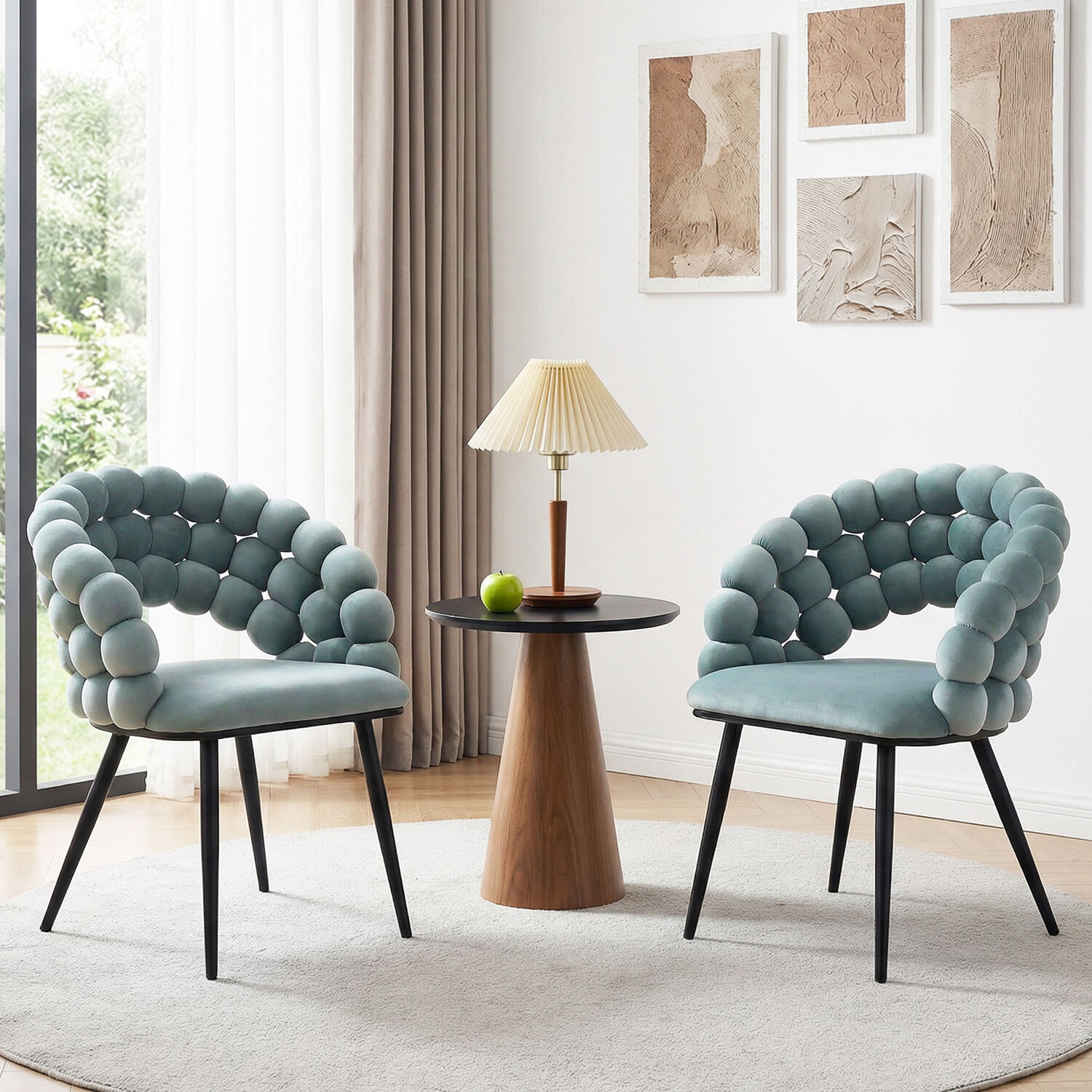 Merlene Dutch Velvet Dining Chairs
