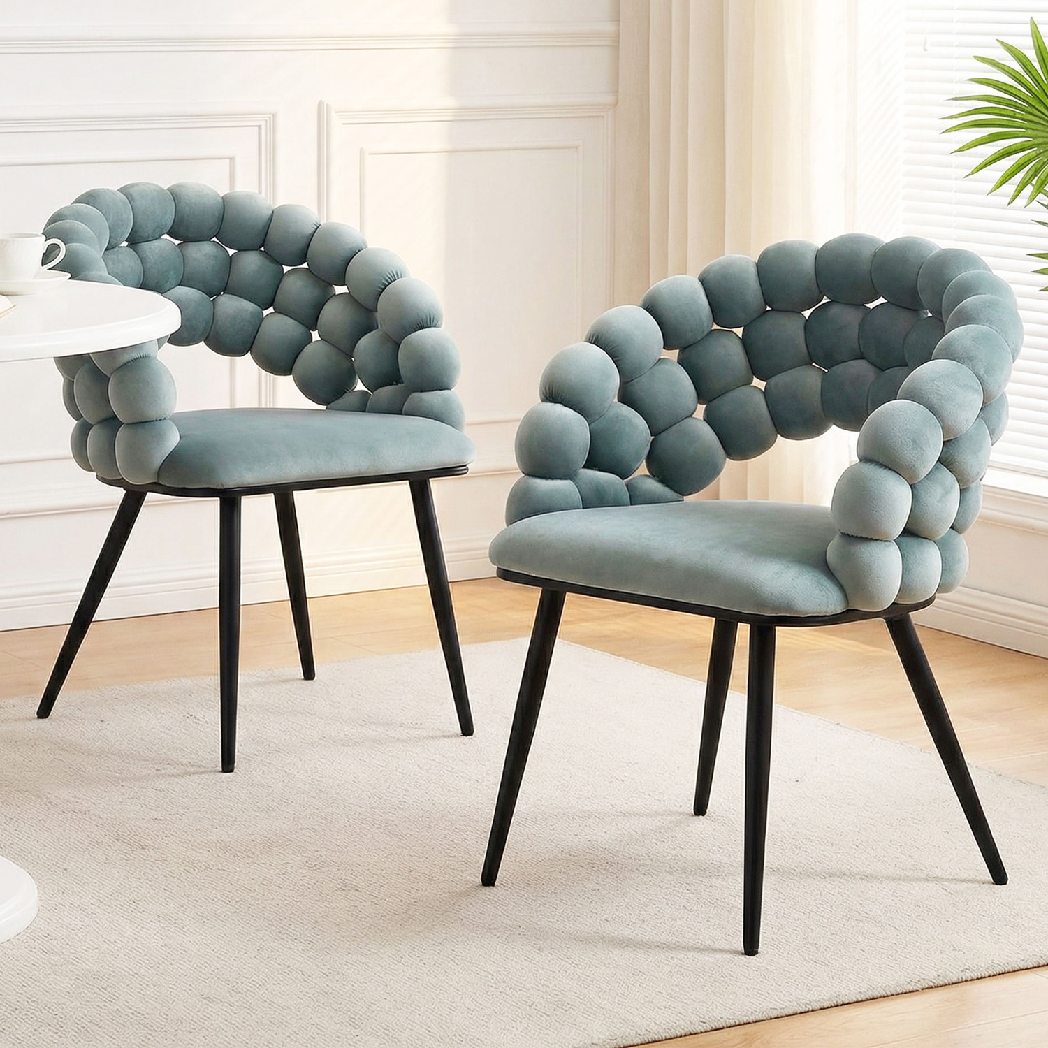 Merlene Dutch Velvet Dining Chairs