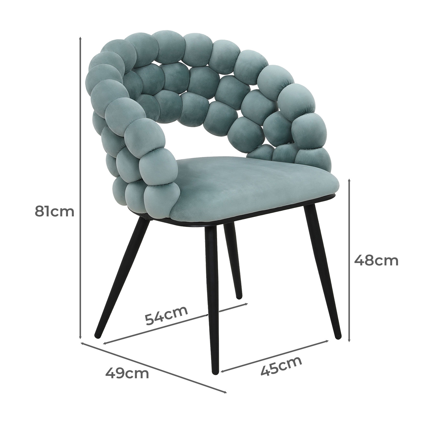 Merlene Dutch Velvet Dining Chairs