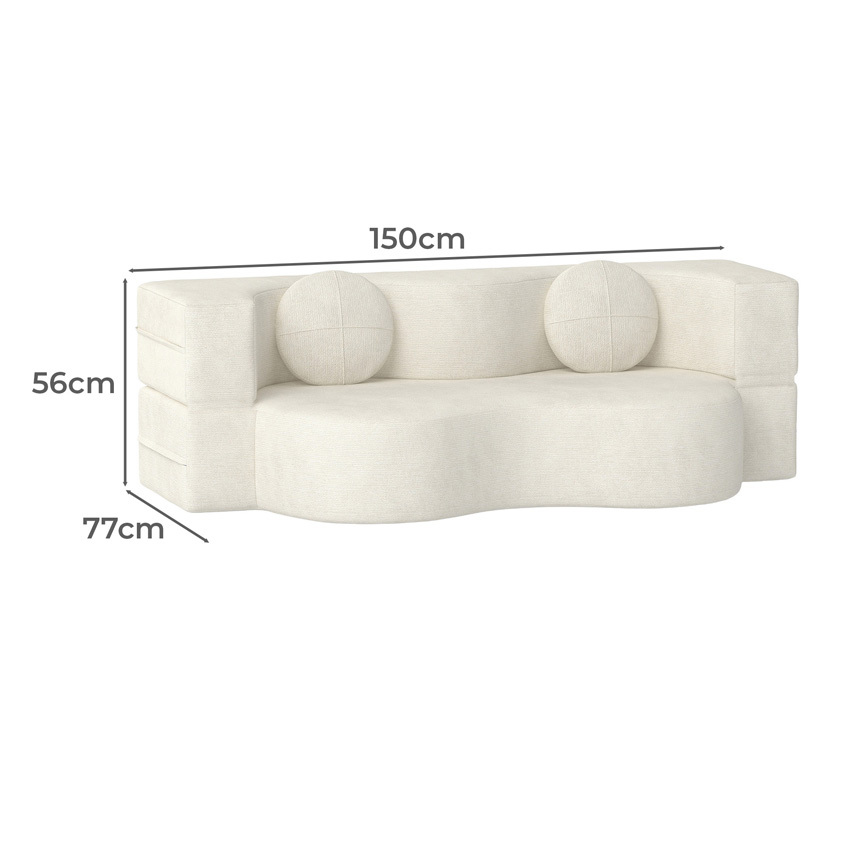 Sora 2 Seater Double Sofa Bed