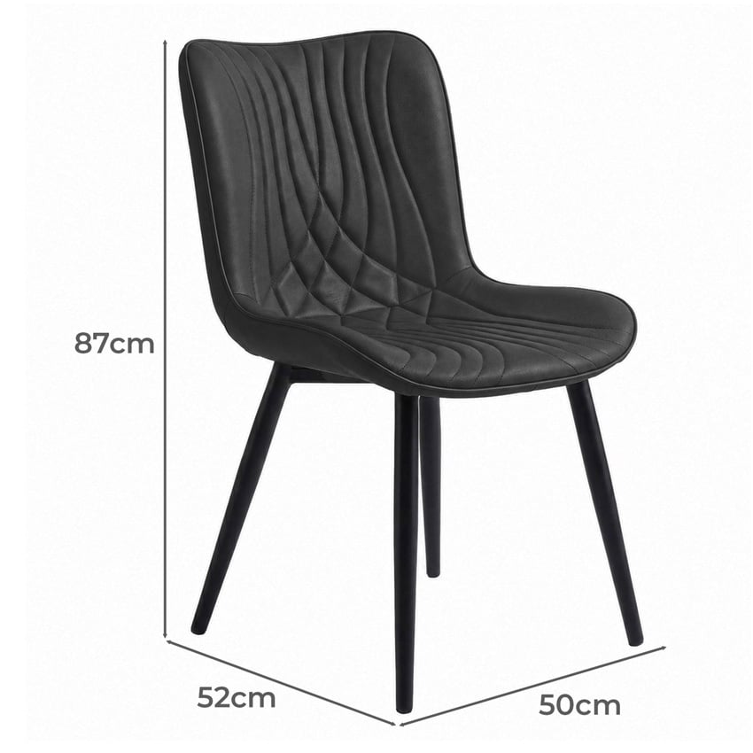 Zella Faux Leather Dining Chairs