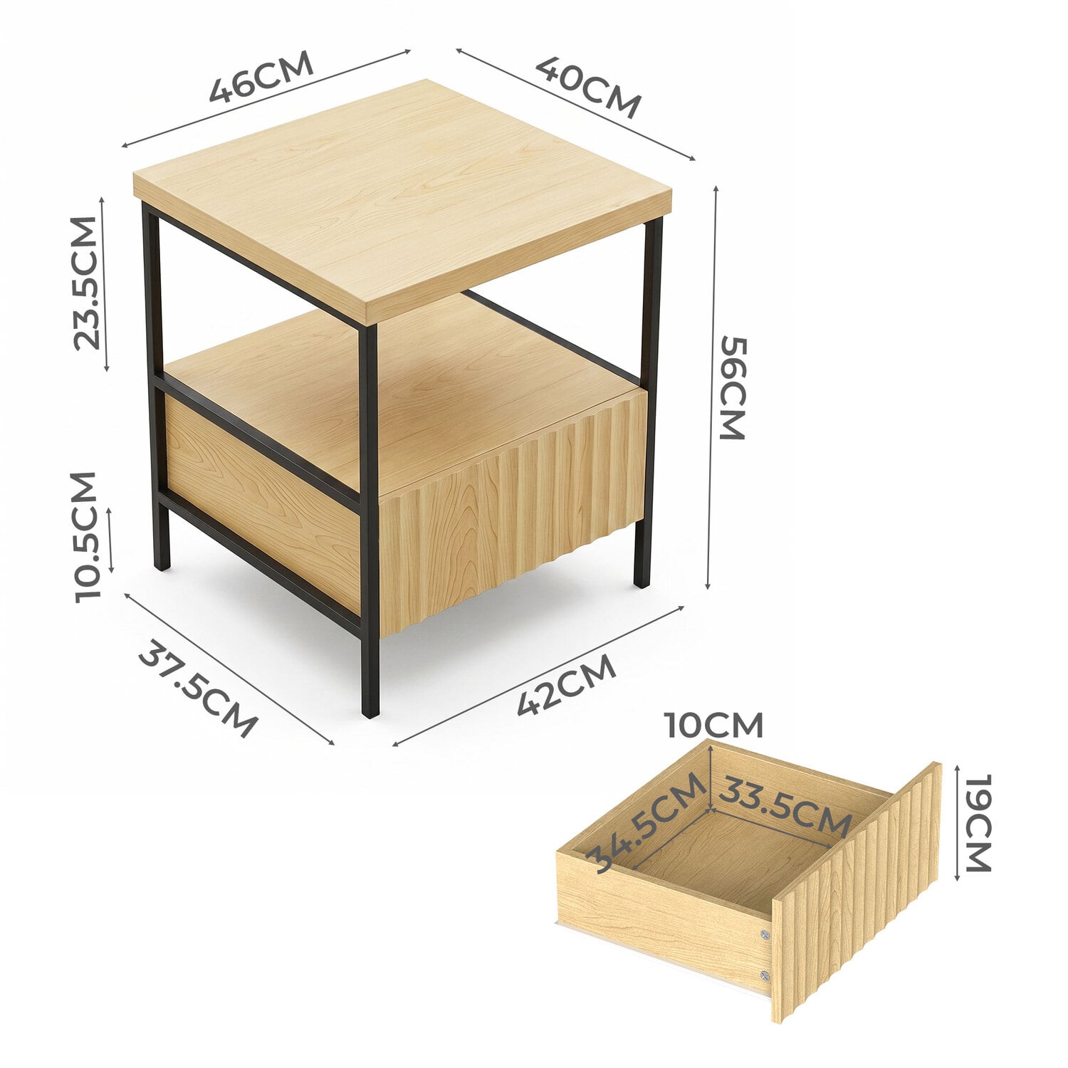 Gibson Bedside Table