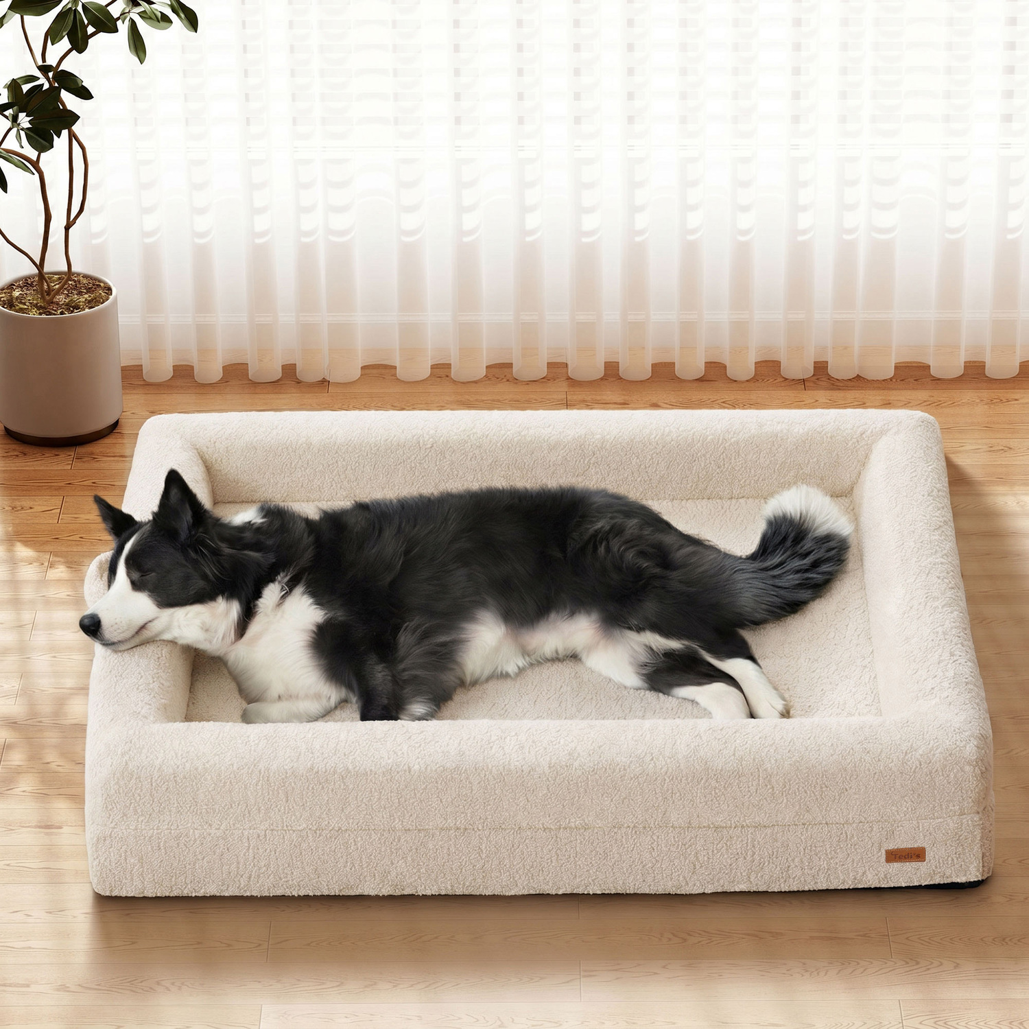 Arion-Orthopedic-Teddy-Fleece-Calming-Dog-Bed