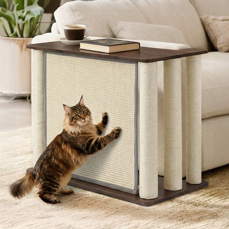 Lumi I Side Table with Cat Scratching Post