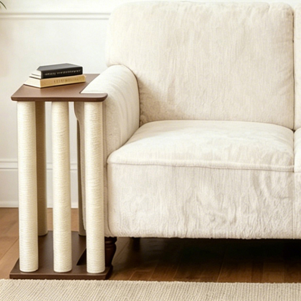 Lumi I Side Table with Cat Scratching Post