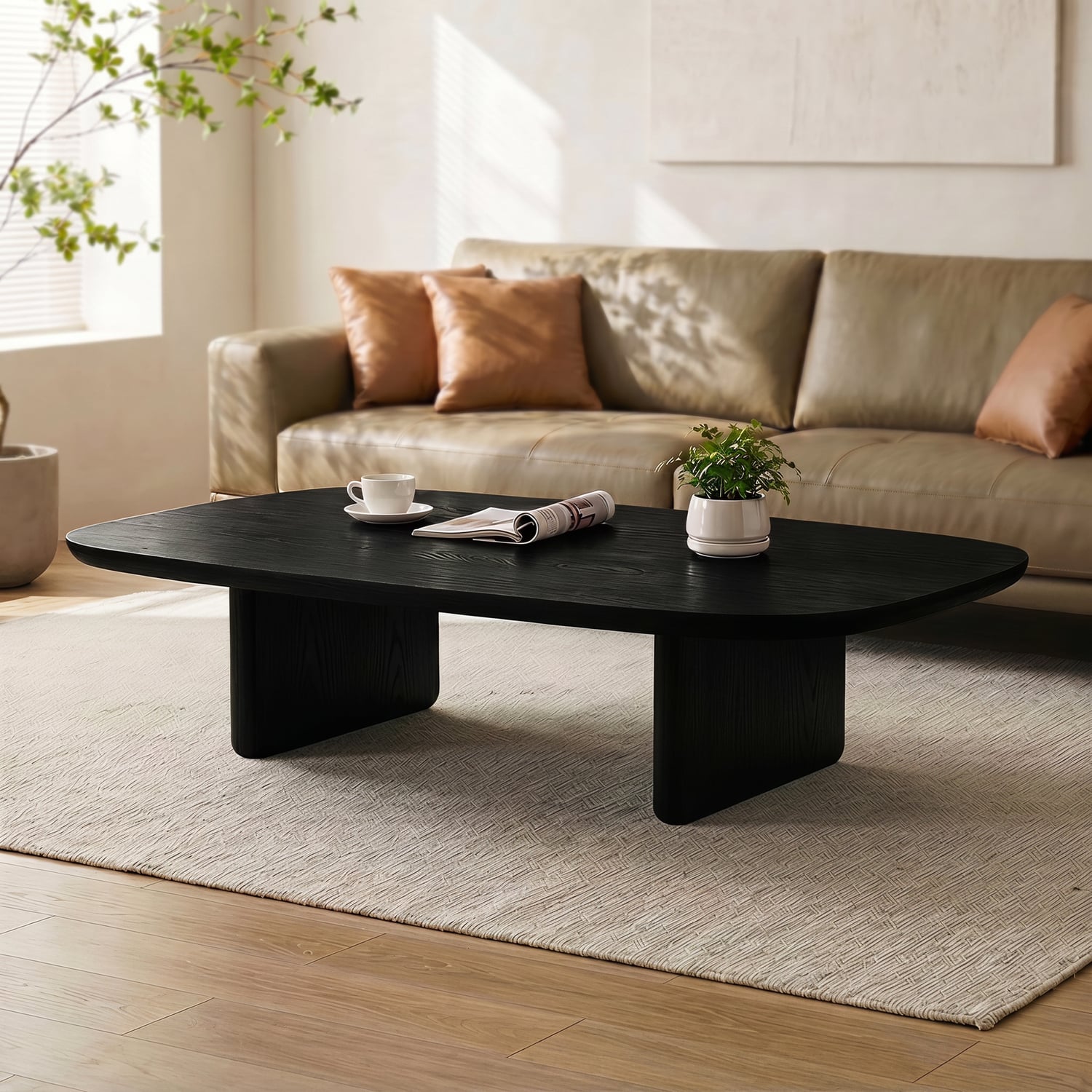 Saliba Pine Wood Coffee Table
