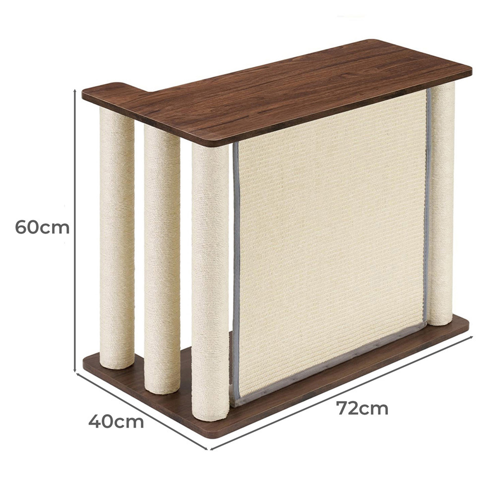 Lumi Side Table with Right Cat Scratching Post