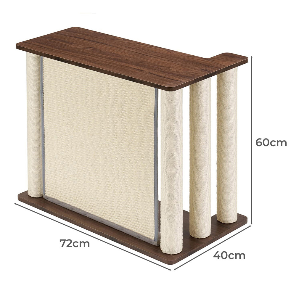 Lumi Side Table with Left Cat Scratching Post