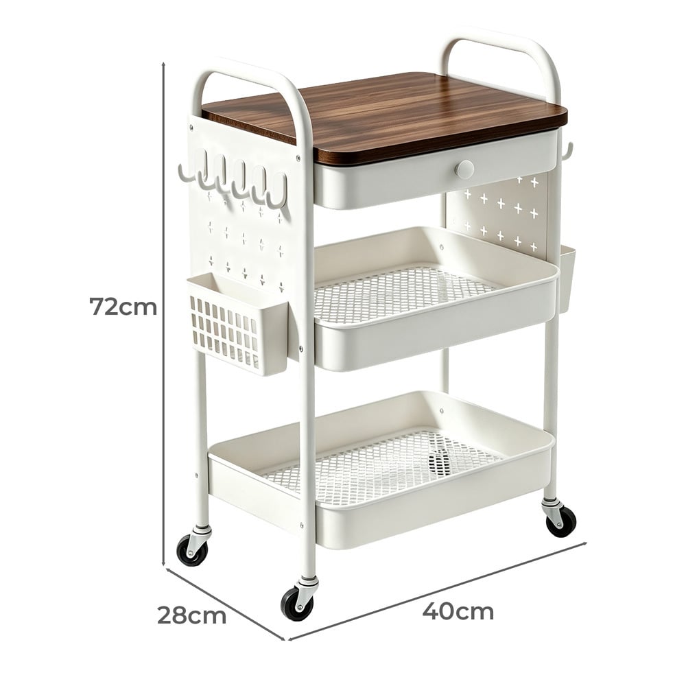 Remy 1 Drawer Storage Trolley