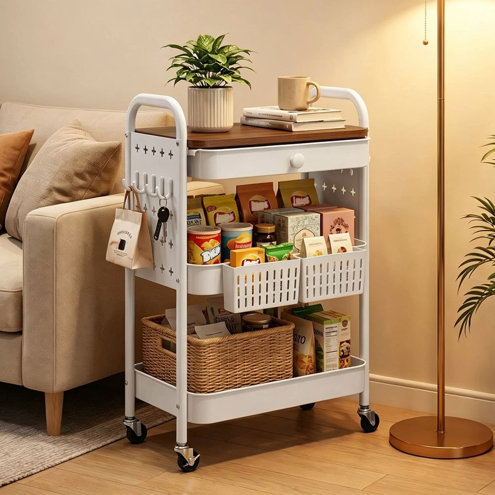 Remy 1 Drawer Storage Trolley