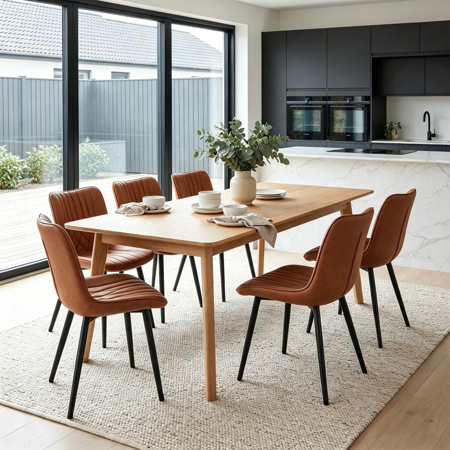Zella Faux Leather Dining Chairs