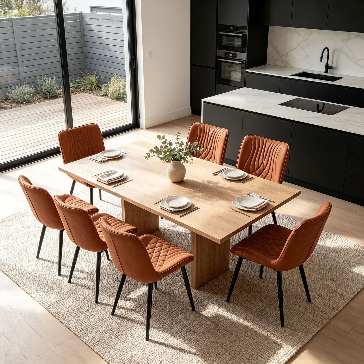 Zella Faux Leather Dining Chairs