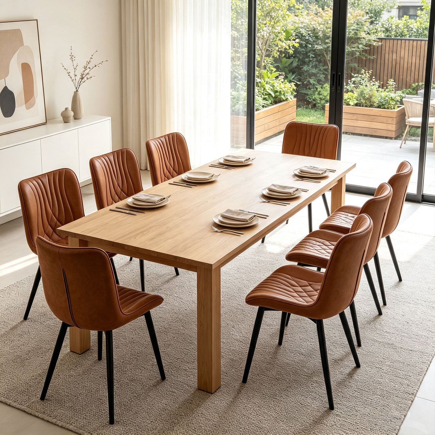 Zella Faux Leather Dining Chairs
