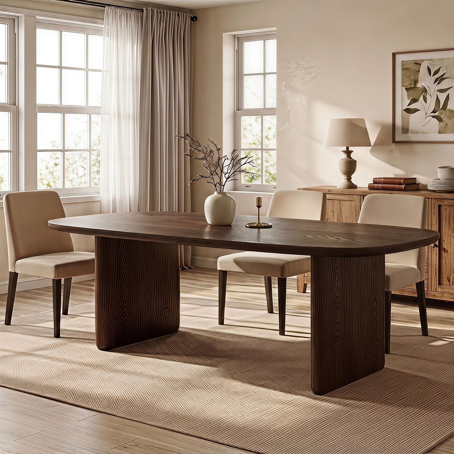 Arden Pine Wood Dining Table