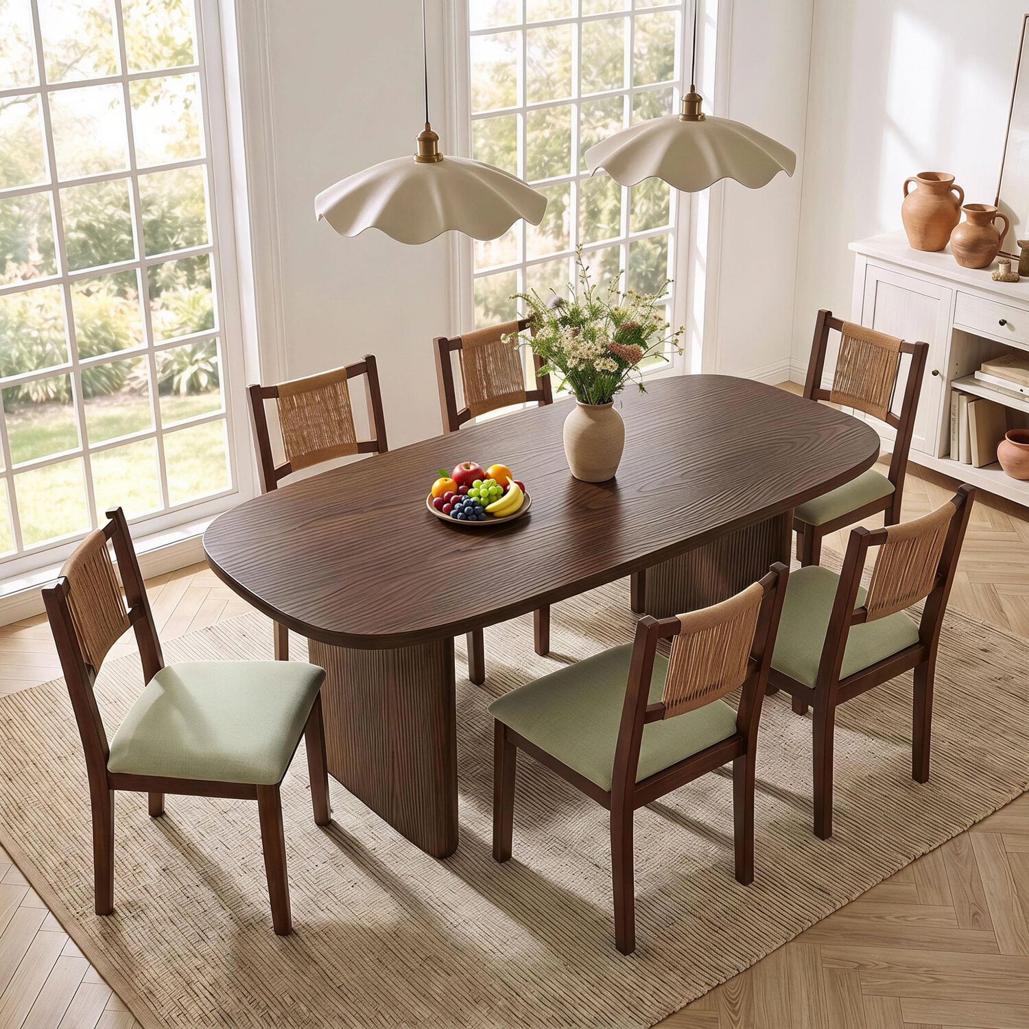 Arden Pine Wood Dining Table