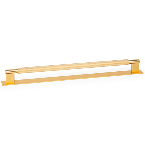 Arpa Round Aluminium D-Shaped Cabinet Handle with Backplate