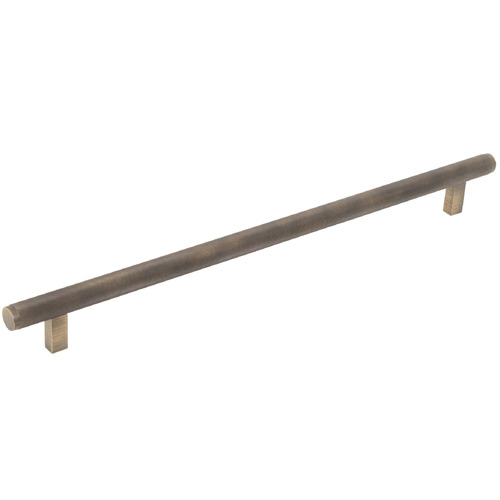 Bellevue Round Brass Knurled Bar Cabinet Handle