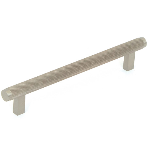 Bellevue Round Brass Knurled Bar Cabinet Handle