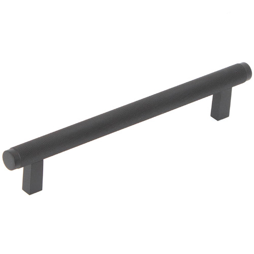 Bellevue Round Brass Knurled Bar Cabinet Handle