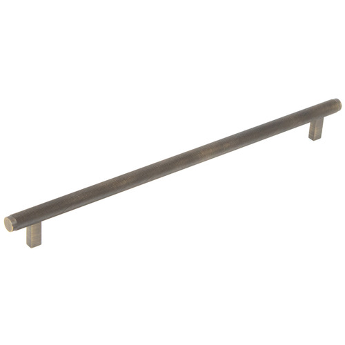 Bellevue Round Brass Knurled Bar Cabinet Handle