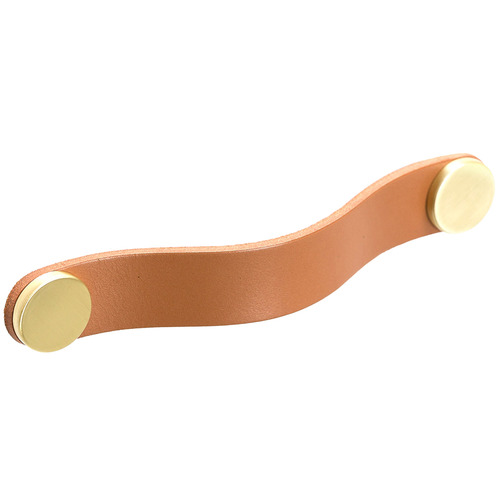 Flexa 160mm Leather & Zinc Alloy Cabinet Handle