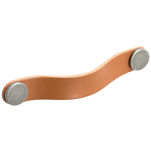 Flexa 160mm Leather & Zinc Alloy Cabinet Handle
