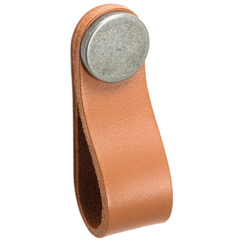 Flexa Leather & Zinc Alloy Loop Cabinet Handle