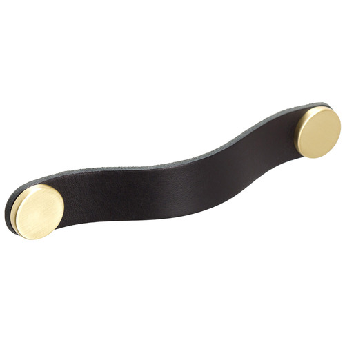 Flexa 160mm Leather & Zinc Alloy Cabinet Handle