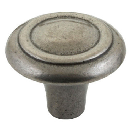 Winchester 34mm Pewter Round Cast Iron Knob