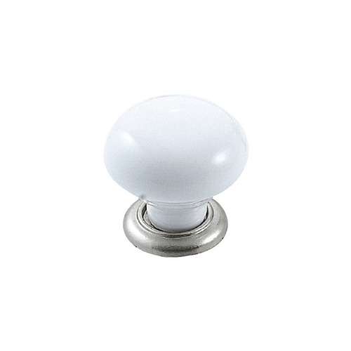 Trianon Round Porcelain & Zinc Alloy Knob