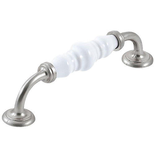 Trianon 128mm Porcelain & Zinc Alloy Bow Cabinet Handle