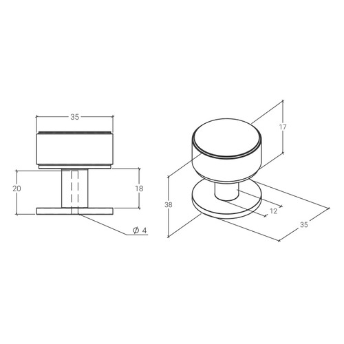 Belgravia Round Brass Knob