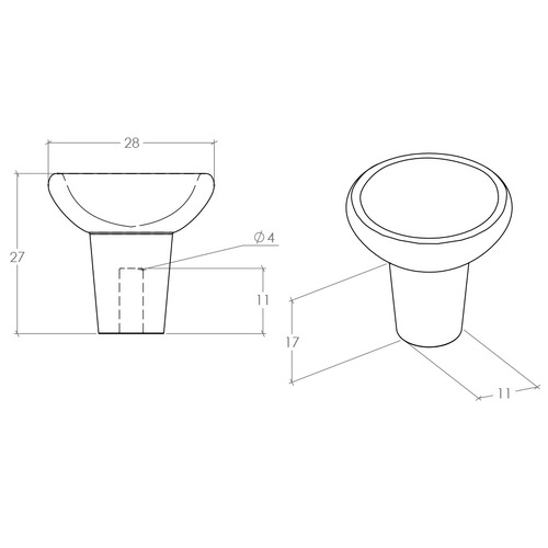 Raviolo Round Zinc Alloy Knob