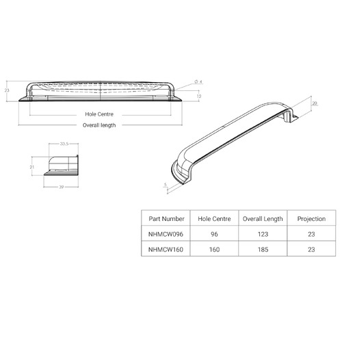 New Hampton Zinc Alloy Cup Cabinet Handle