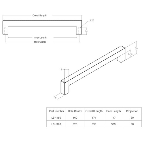 Liberty Zinc Alloy D-Shaped Cabinet Handle