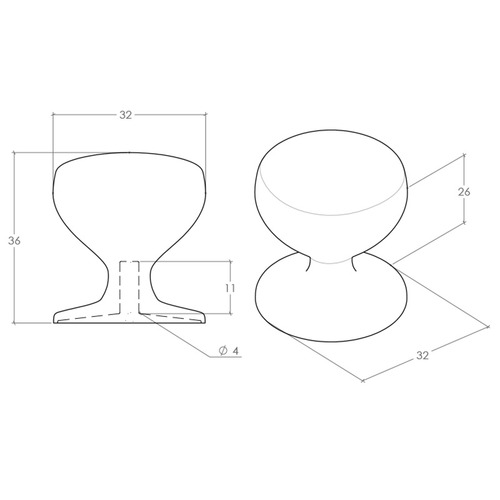 New Hampton Round Zinc Alloy Knob