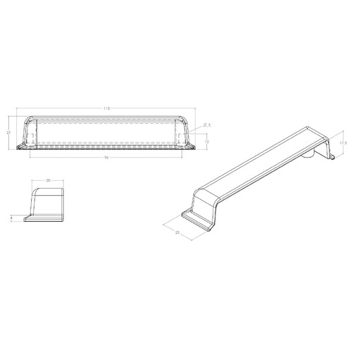 Otto 96mm Zinc Alloy Cup Cabinet Handle