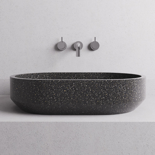 Eden 575mm Oval Terrazzo Above Counter Basin