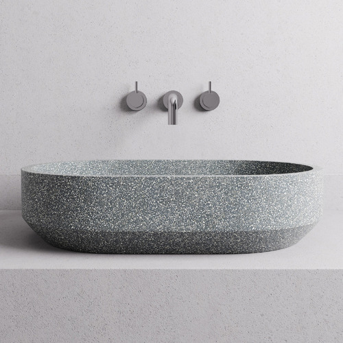 Eden 575mm Oval Terrazzo Above Counter Basin