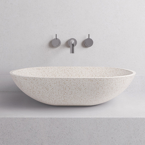 Maeve 520mm Oval Terrazzo Above Counter Basin