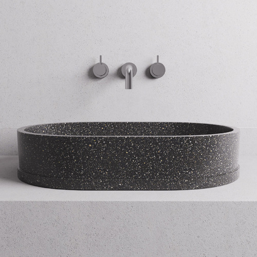 Margo 585mm Oval Terrazzo Above Counter Basin