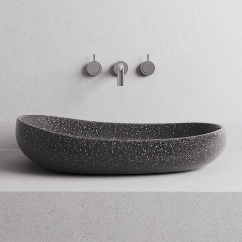 Milla 580mm Oval Terrazzo Above Counter Basin