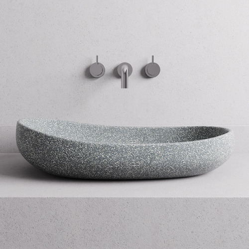 Milla 580mm Oval Terrazzo Above Counter Basin