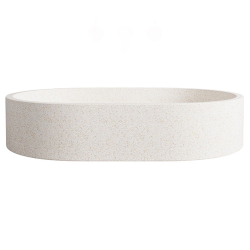 Margo 575mm Oval Terrazzo Above Counter Basin