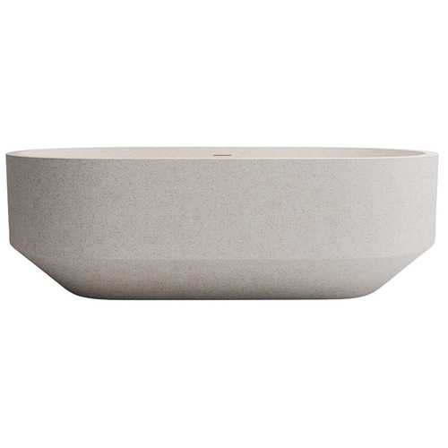 Eden 1700mm Oval Terrazzo Freestanding Bath with Overflow