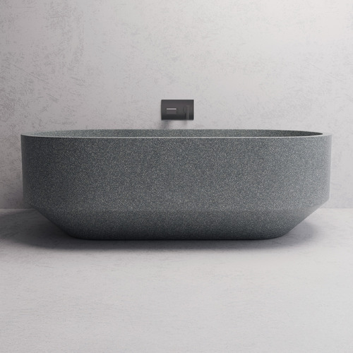 Eden 1700mm Oval Terrazzo Freestanding Bath with Overflow