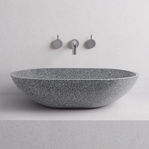 Maeve 520mm Oval Terrazzo Above Counter Basin