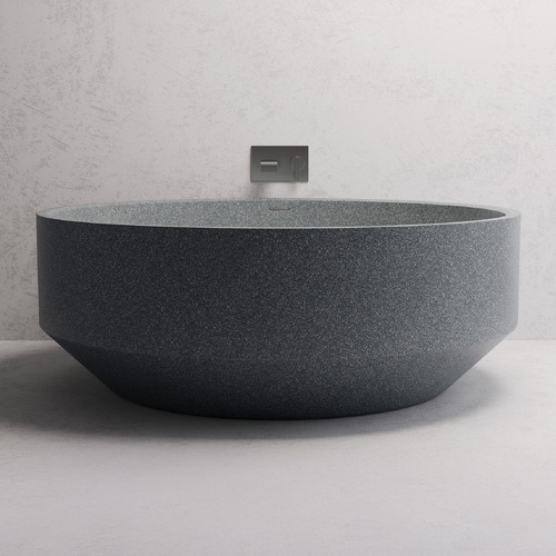 Eden 1500mm Round Terrazzo Freestanding Bath with Overflow
